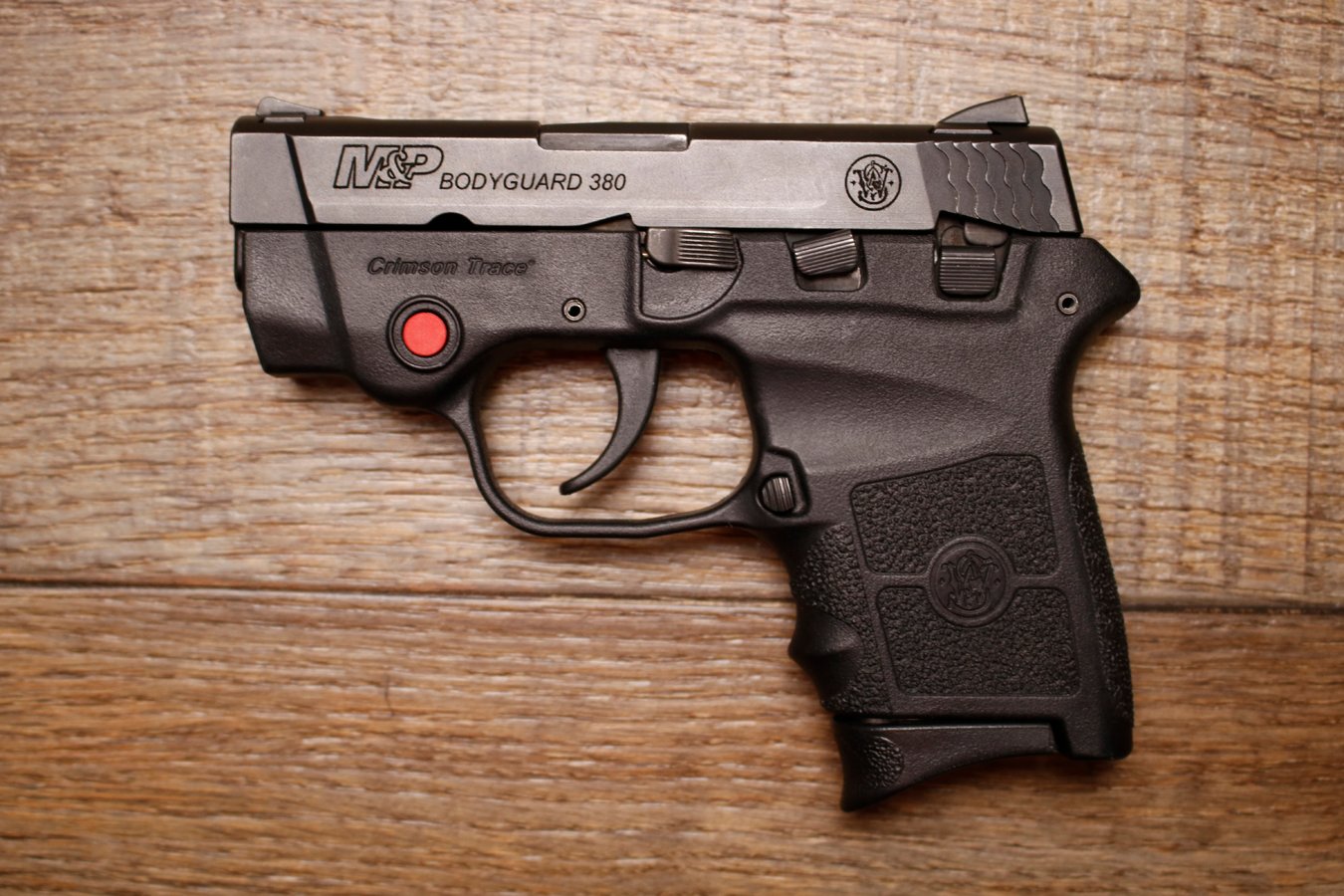 SMITH AND WESSON M&P Bodyguard 380 380 ACP Police Trade-In Pistol with Crimson Trace Laser