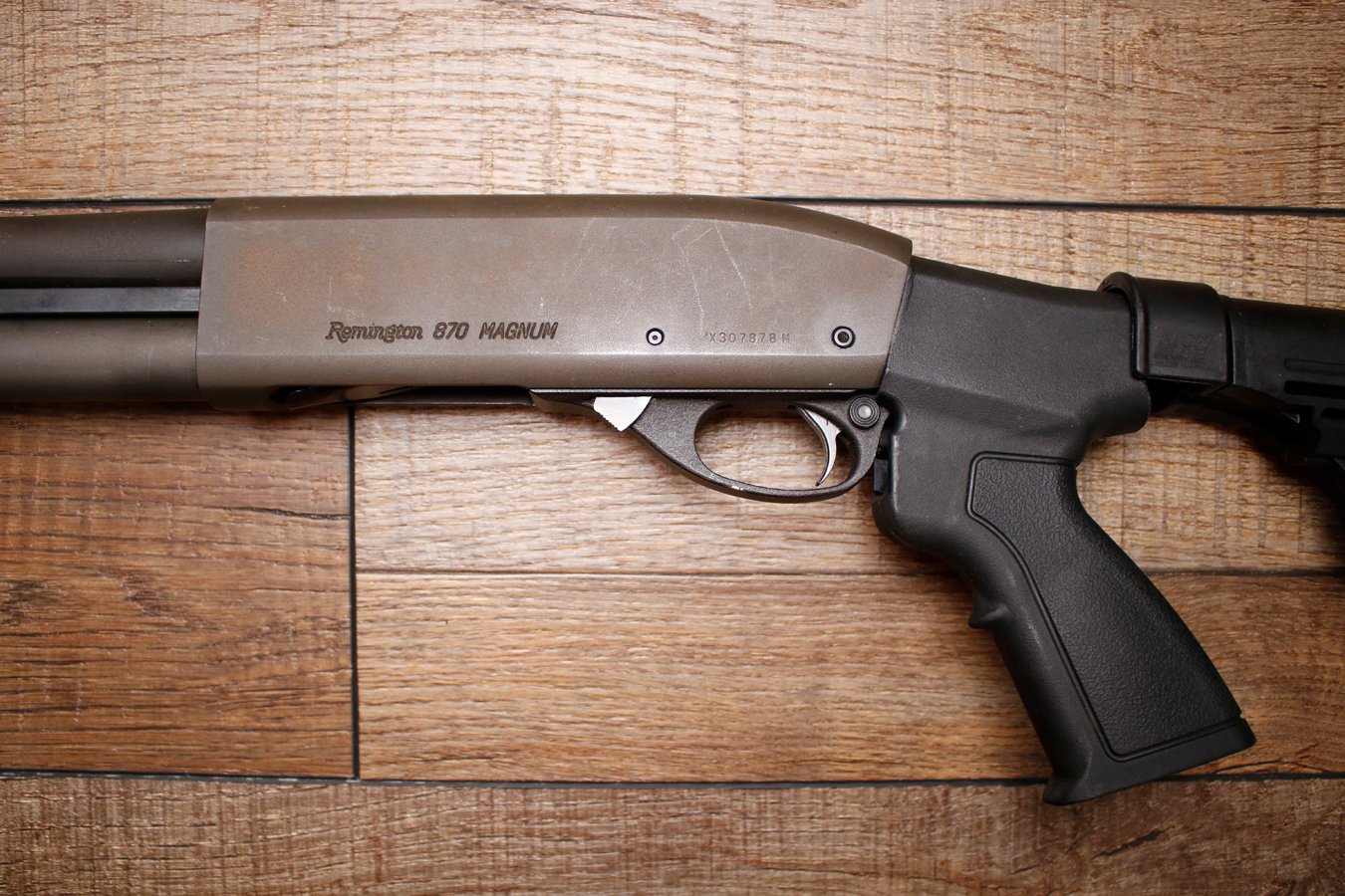 REMINGTON 870 Magnum 12GA Police Trade-In Shotgun with Magpul Forend and Pistol Grip