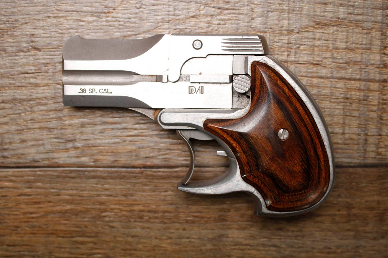 AMERICAN DERRINGER DA38 38 Special Police Trade-in Derringer with 3 Inch Barrel