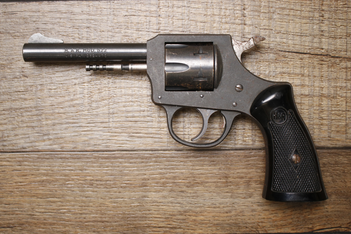 H AND R 622 22 LR Police Trade-In Revolver