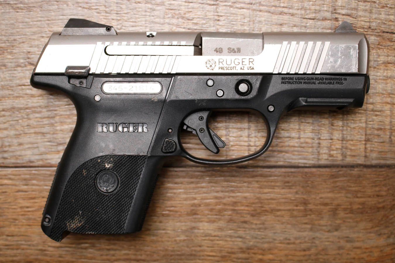 RUGER SR40C 40 S&W Police Trade-In Pistol (No Magazine)