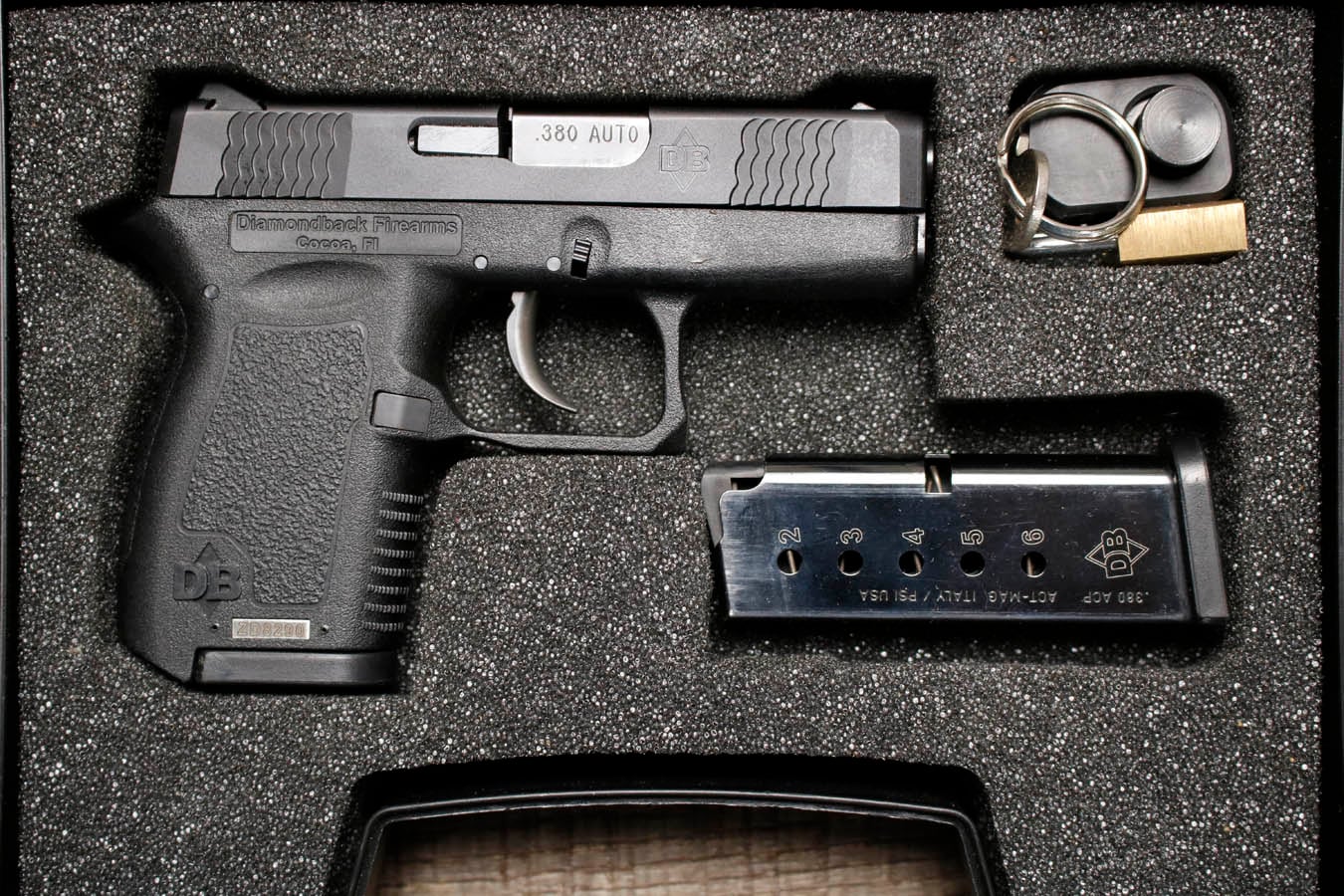 DIAMONDBACK DB380 380 ACP Police Trade-In Pistol with Two Mags and Gun Case