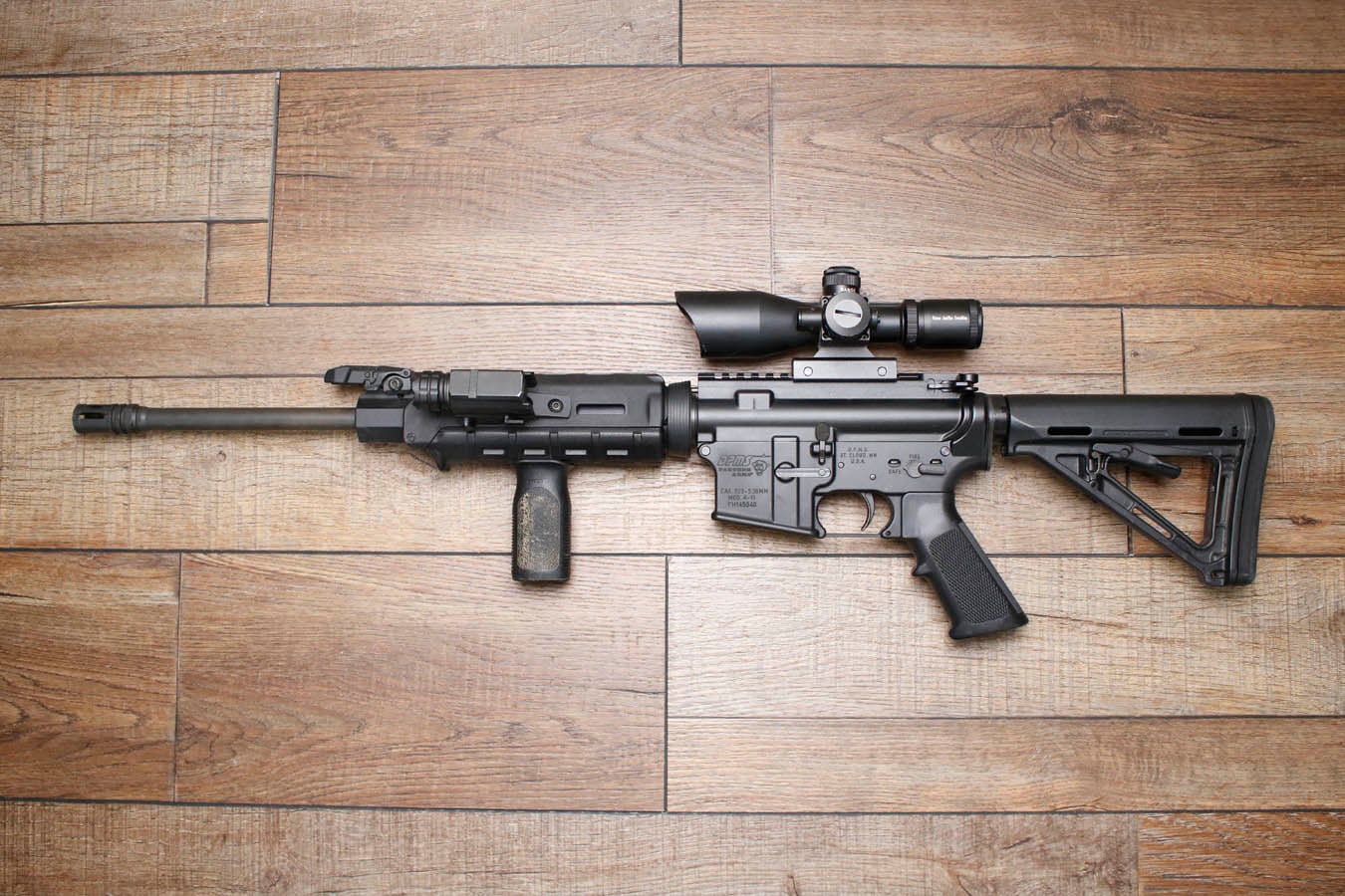 DPMS INC A-15 5.56mm Police Trade-In Rifle with Scope (No Magazine)