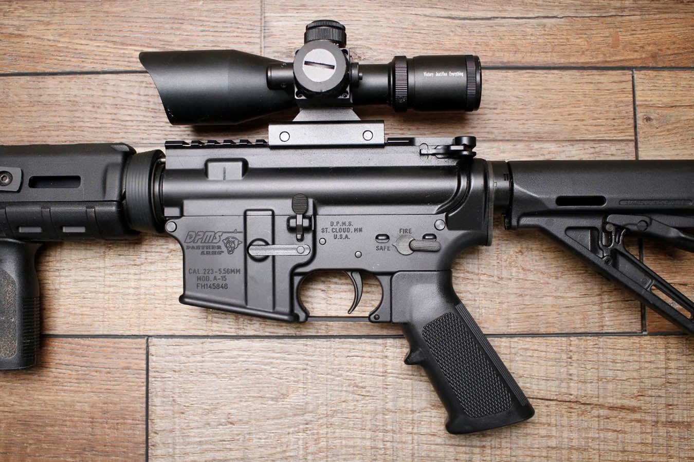 DPMS INC A-15 5.56mm Police Trade-In Rifle with Scope (No Magazine)