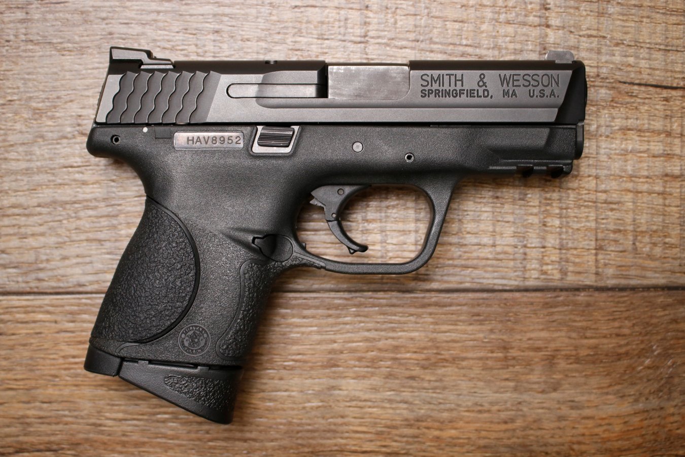 SMITH AND WESSON M&P9C 9mm Police Trade-In Pistol with Original Box and Two Magazines