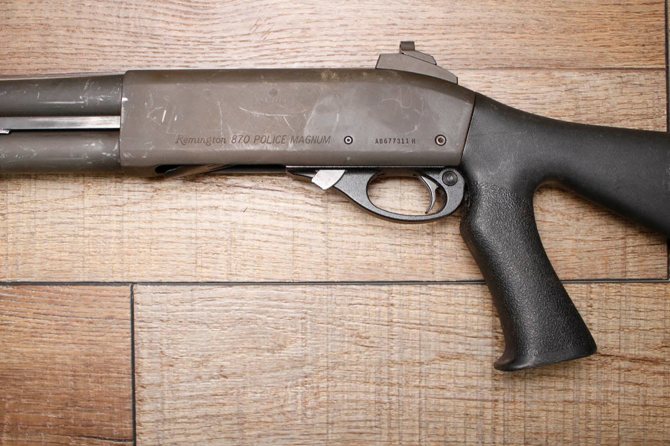 REMINGTON 870 Police Magnum 12GA Police Trade-In Shotgun with Sure Fire Flashlight