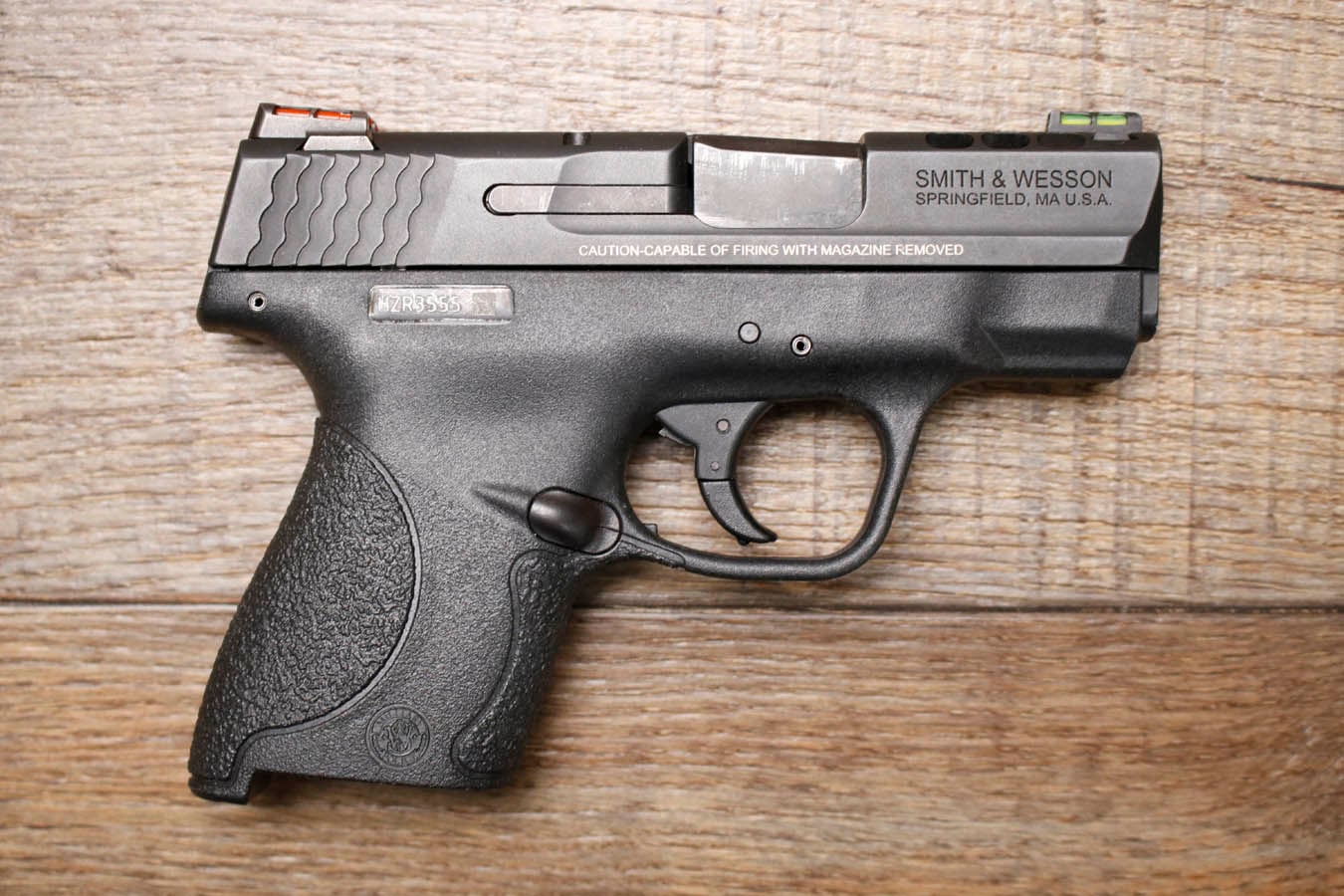 SMITH AND WESSON M&P9 Shield Performance Center Ported 9mm Police Trade-In Pistol (No Magazine)