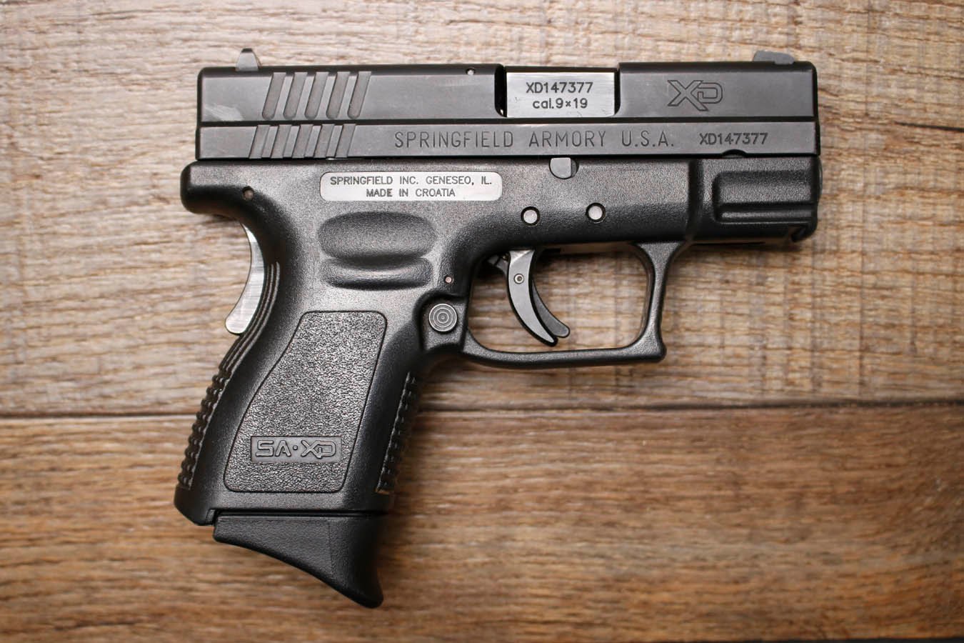SPRINGFIELD XD-9 9mm Police Trade-In Pistol