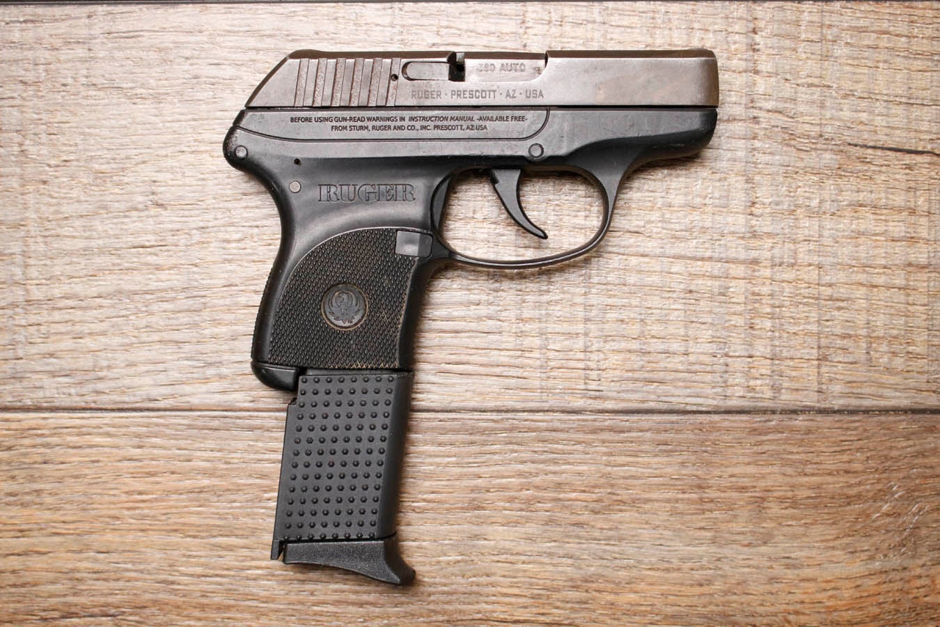 RUGER LCP 380 ACP Police Trade-In Pistol with Three Magazines