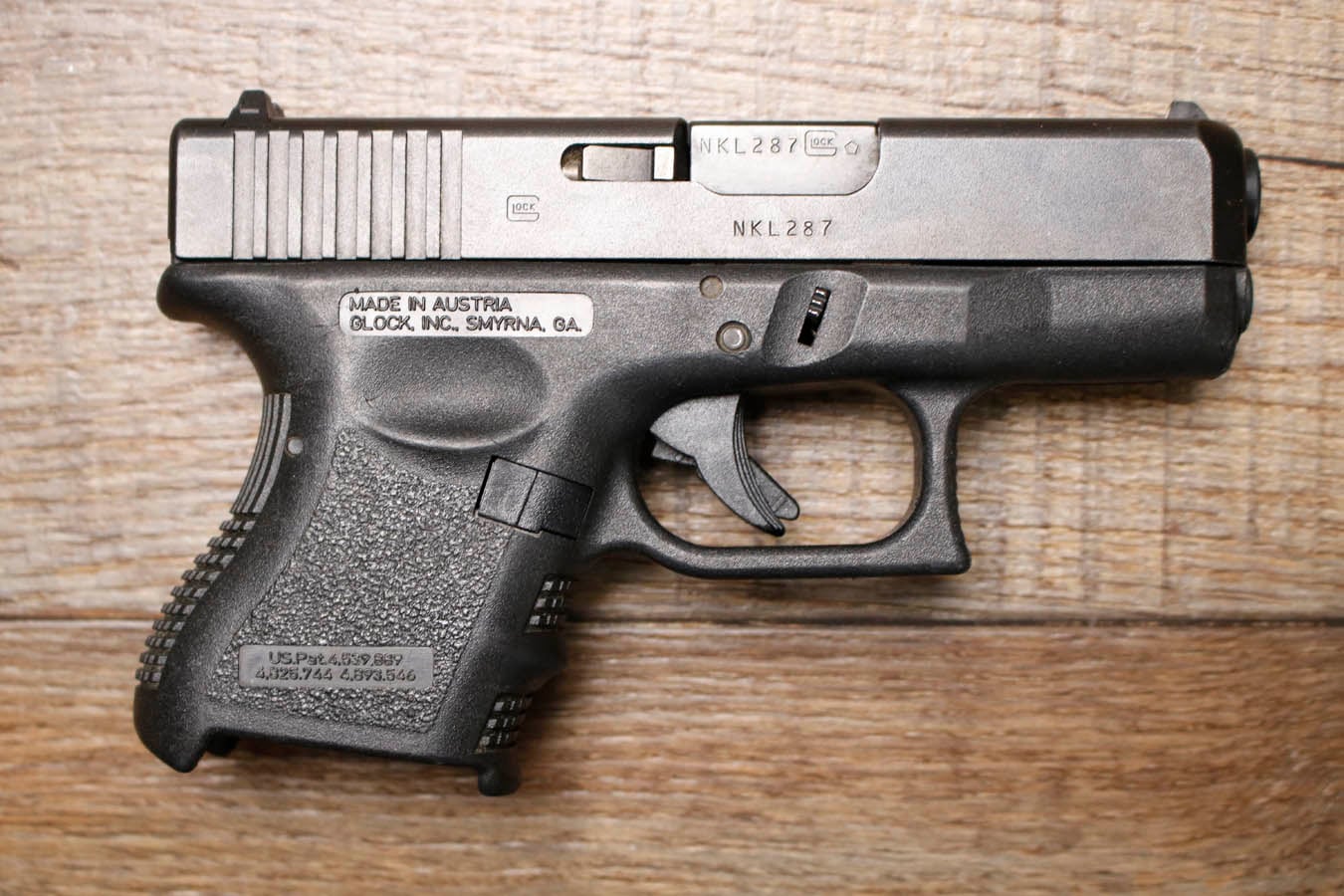 GLOCK 26 Gen3 9mm Police Trade-In Pistol with Three Magazines
