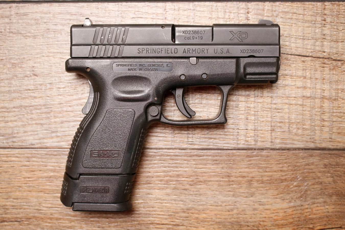 SPRINGFIELD XD-9 Sub-Compact 9mm Police Trade-In Pistol