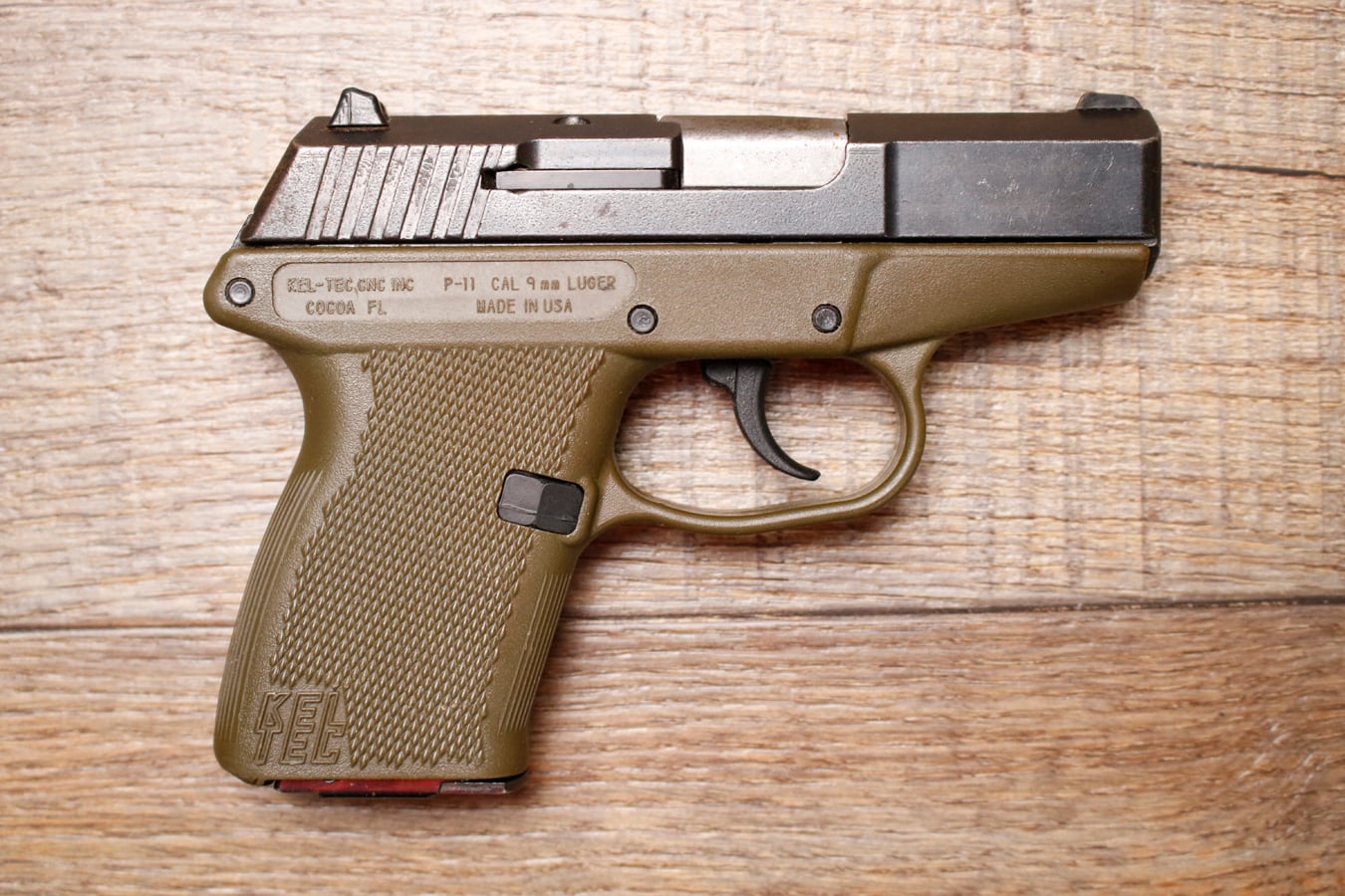 KELTEC P-11 9mm Police Trade-In Pistol with Holster and Two Magazines