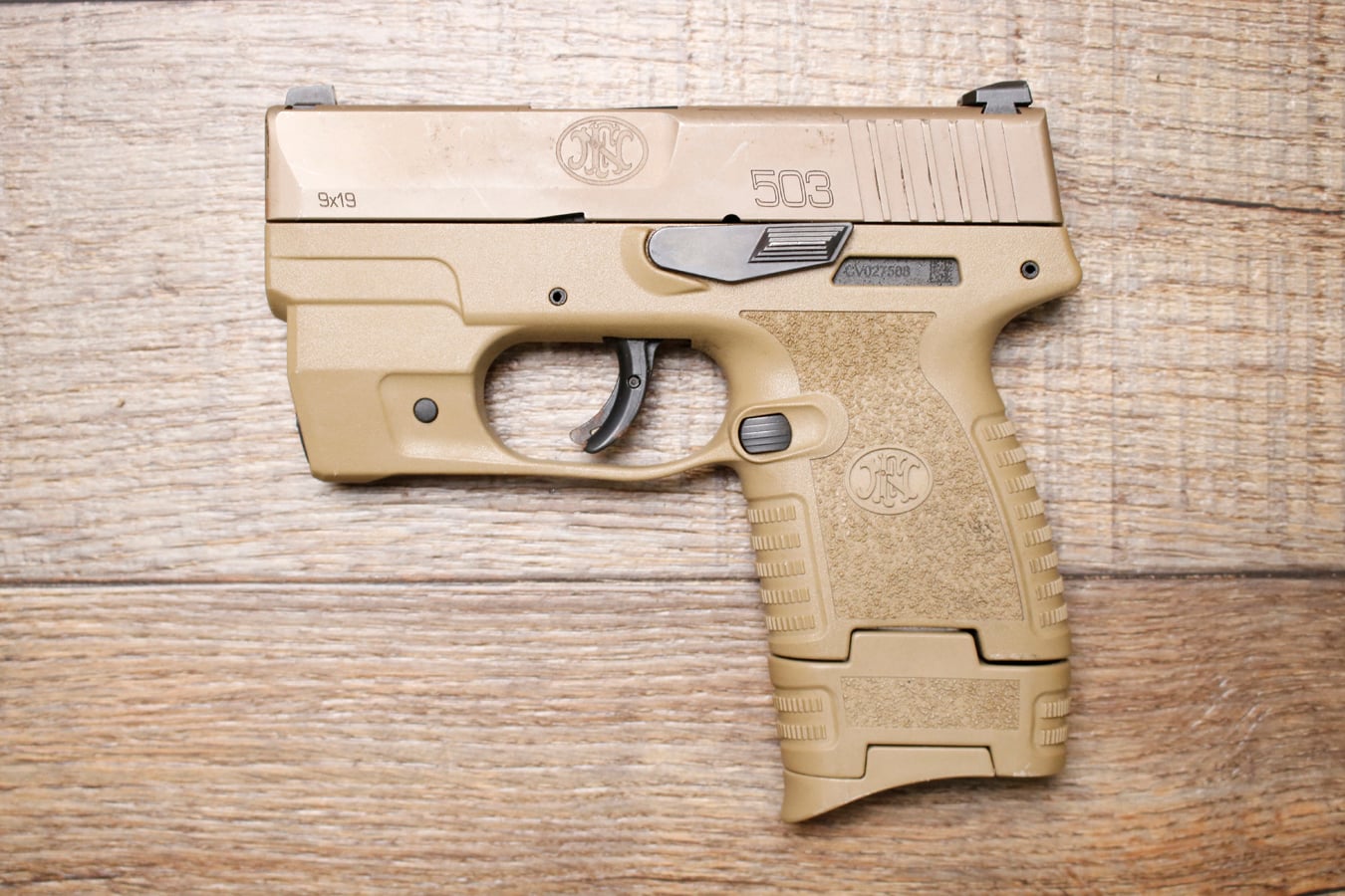 FNH 503 9mm Police Trade-In Pistol with Flashlight 