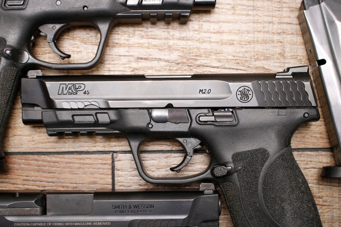 SMITH AND WESSON M&P45 M2.0 45 ACP Police Trade-In Pistols with Night Sights (Good Condition)