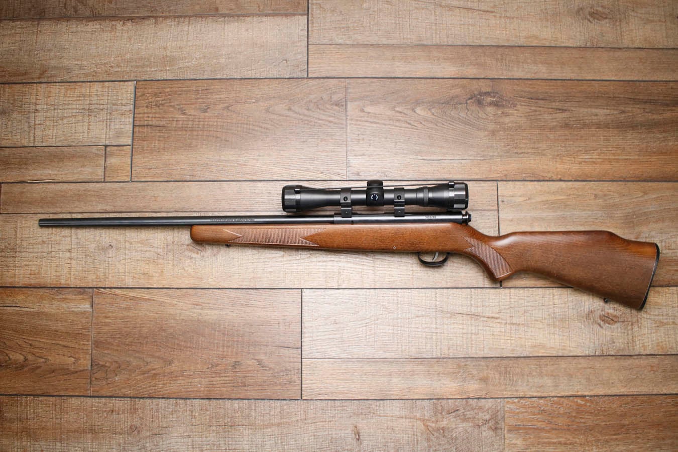 SAVAGE Mark II 22 LR Police Trade-In Rifle with Scope (No Magazine)
