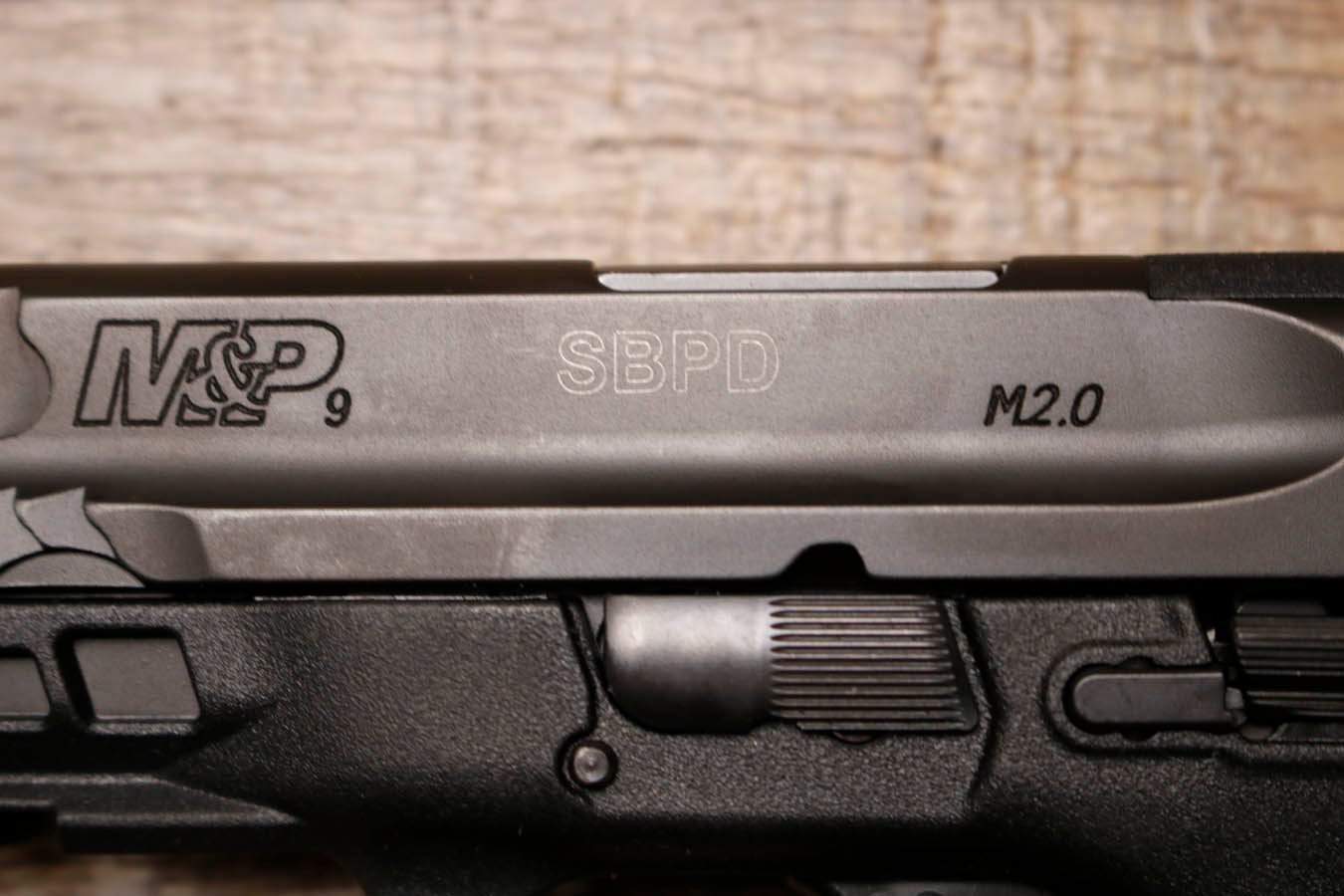 SMITH AND WESSON M&P9 M2.0 Full-Size 9mm Optic Ready Police Trade-in Pistols with South Bend PD Markings (Very Good Condition)