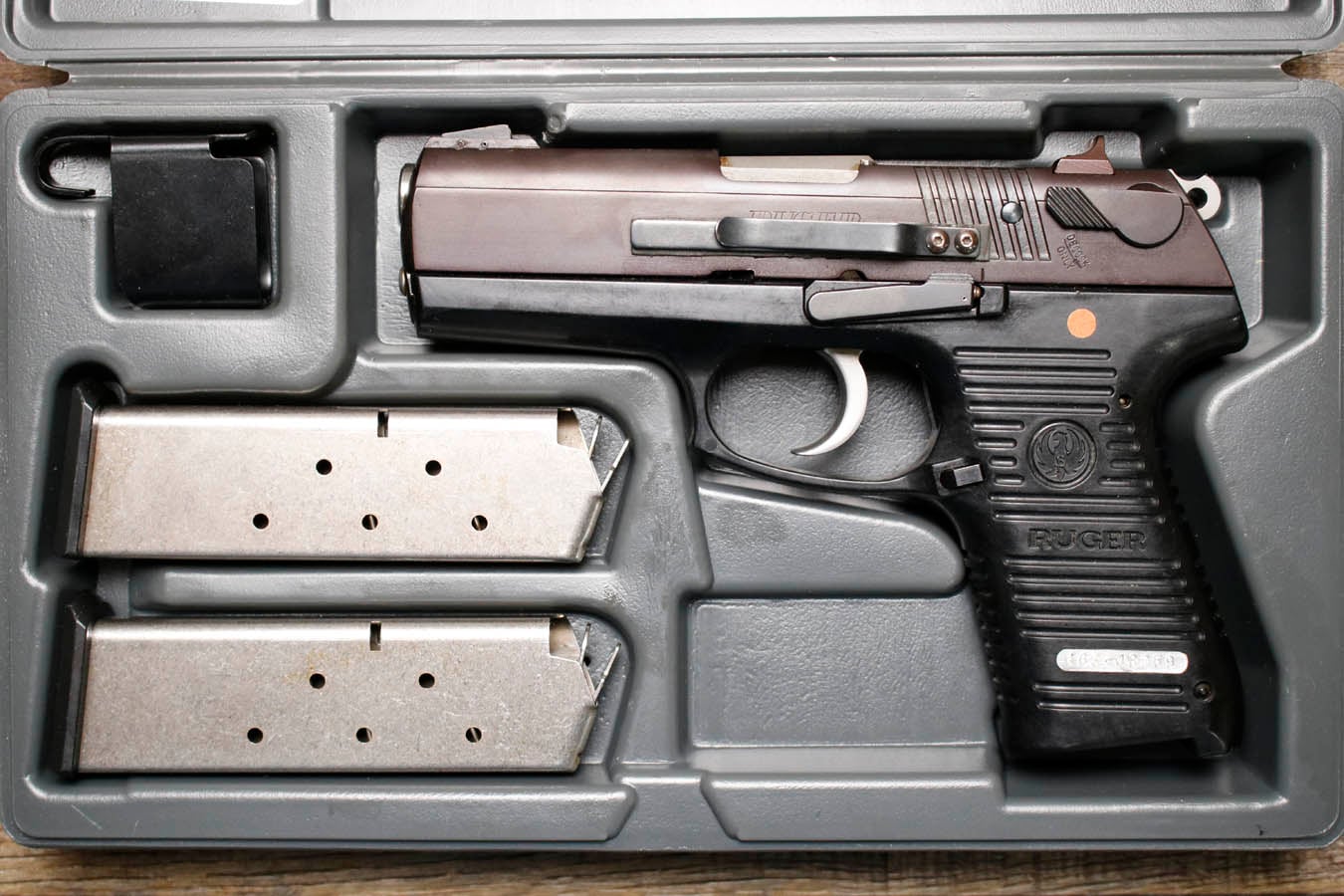 RUGER P97D 45 ACP Police Trade-In Pistol with Two Magazines and Original Box