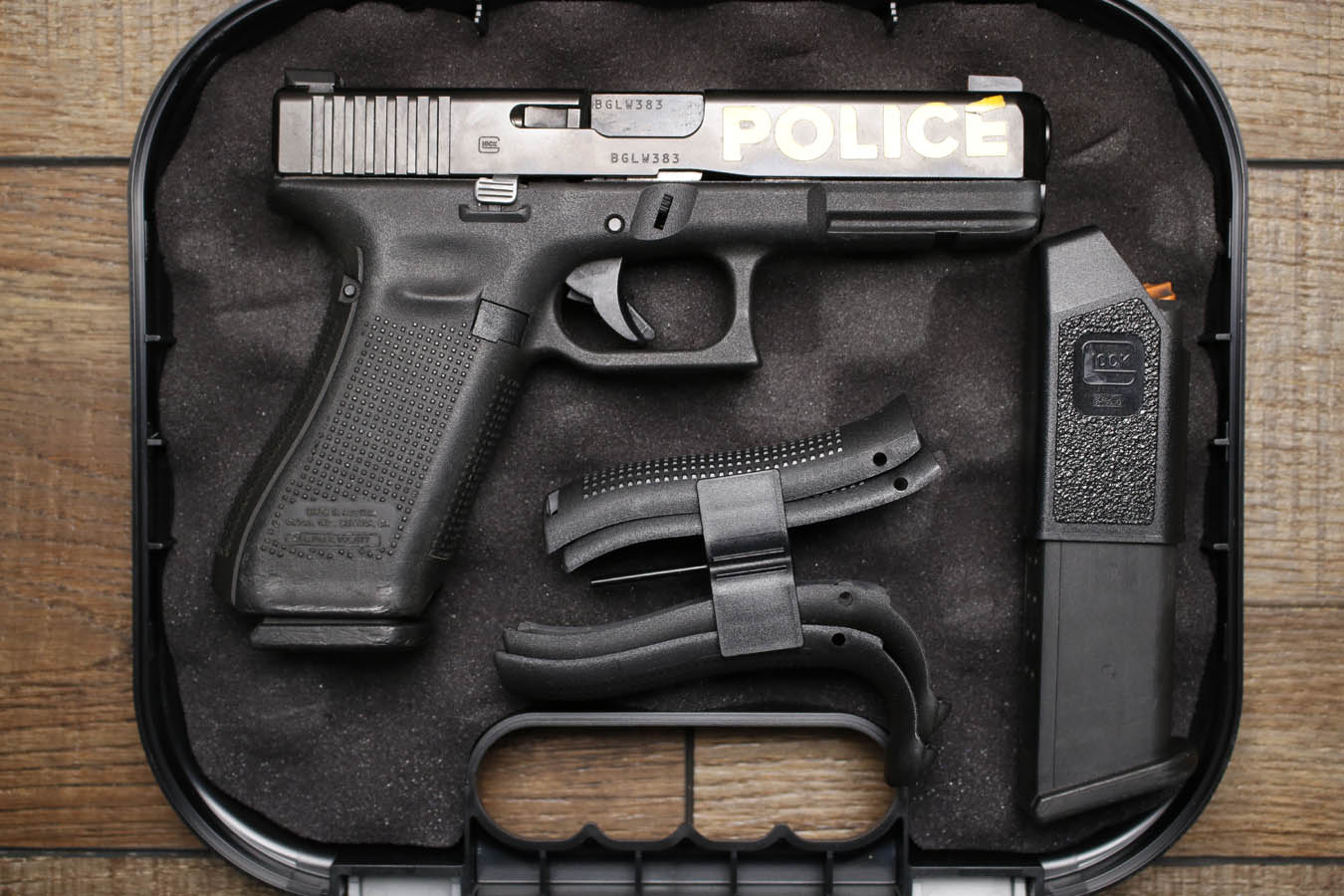 GLOCK 17 Gen 5 9mm Police Trade-in Pistol with Police Markings and Original Box