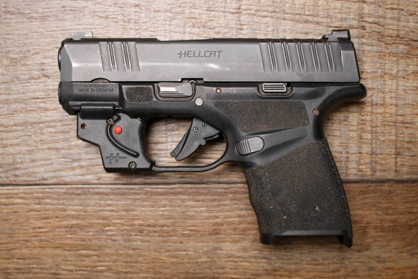 SPRINGFIELD Hellcat 9mm Police Trade-In Pistol with Viridian Laser (No Magazine)