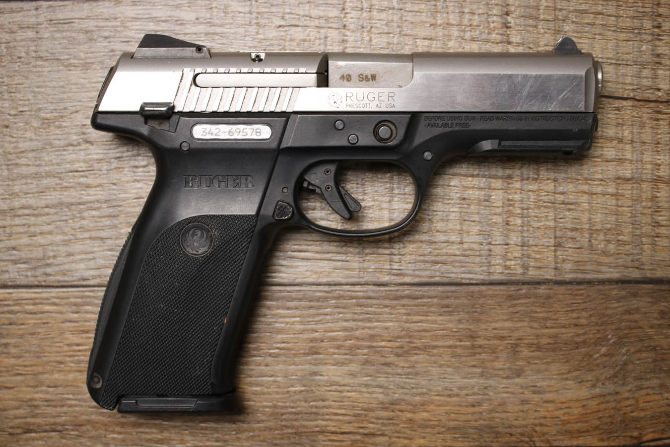 RUGER SR40 40 S&W Police Trade-In Pistol