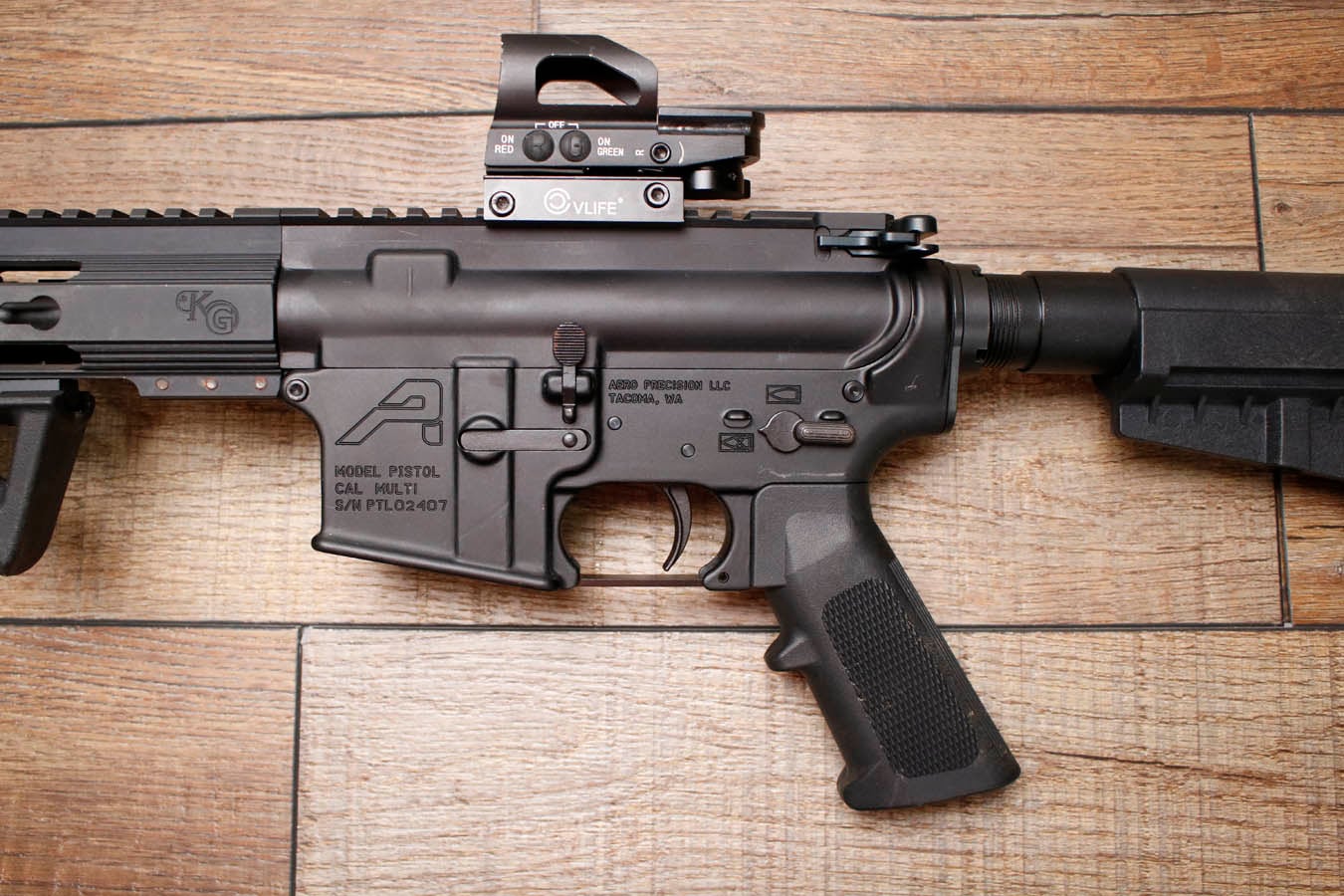 AERO PRECISION INC 223/5.56mm Police Trade-In AR-15 Pistol with Red Dot (No Magazine)