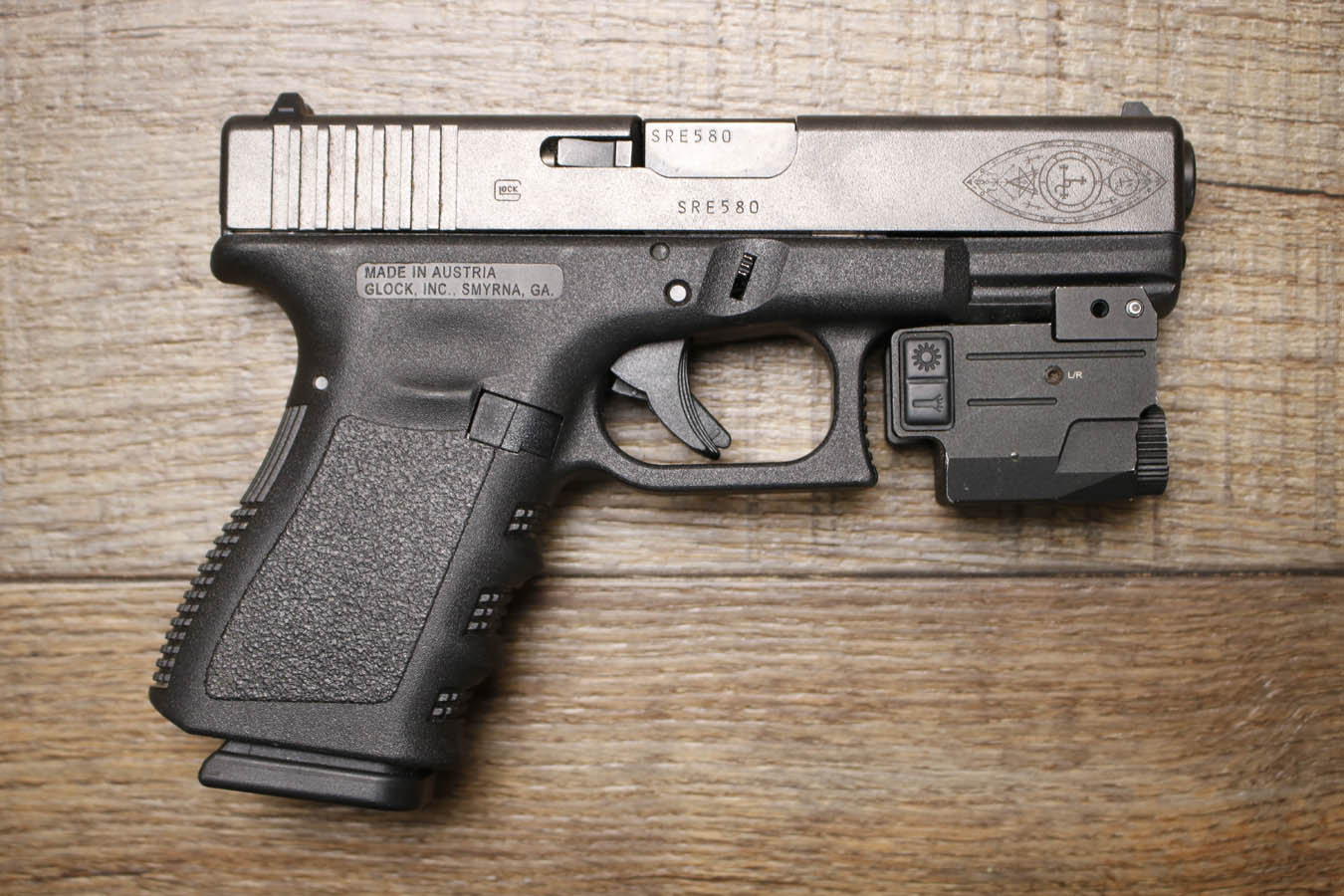 GLOCK 23 40 S&W Police Trade-In Pistol with Flashlight/Laser