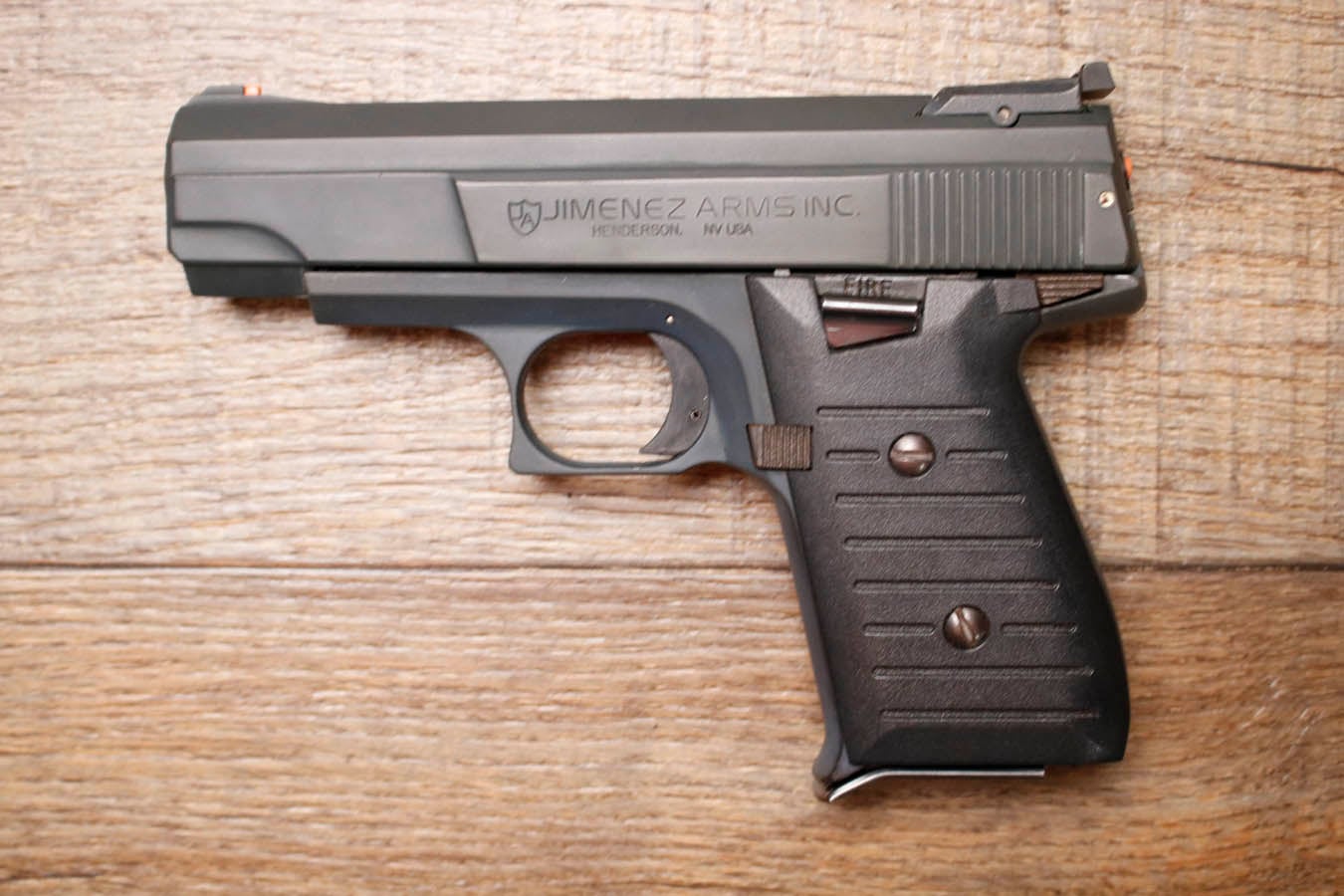 JIMENEZ ARMS J.A. Nine 9mm Police Trade-In Pistol with 3 Magazines and Original Box