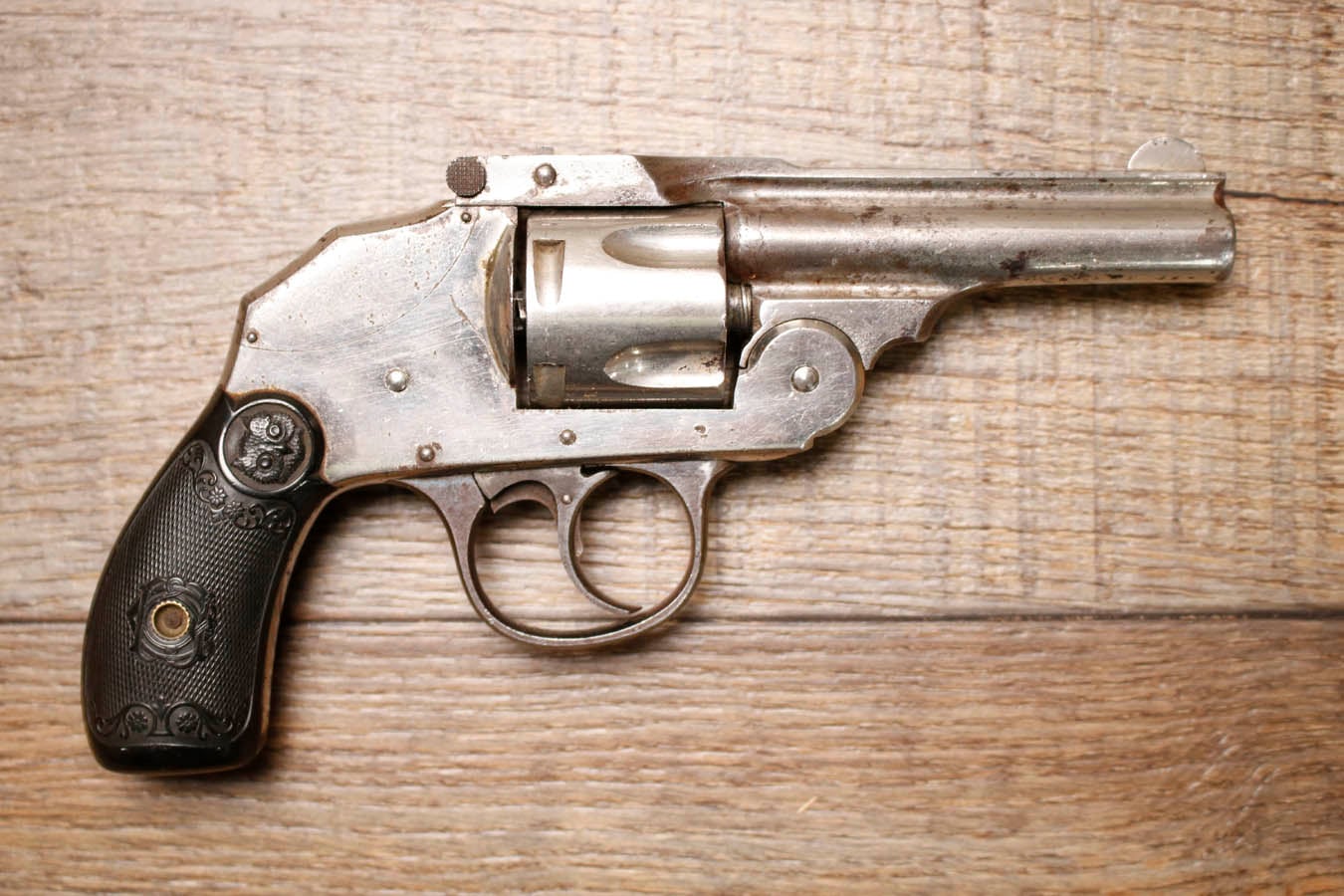 IVER JOHNSON Top-Break 32 ACP Police Trade-In Revolver with Holster