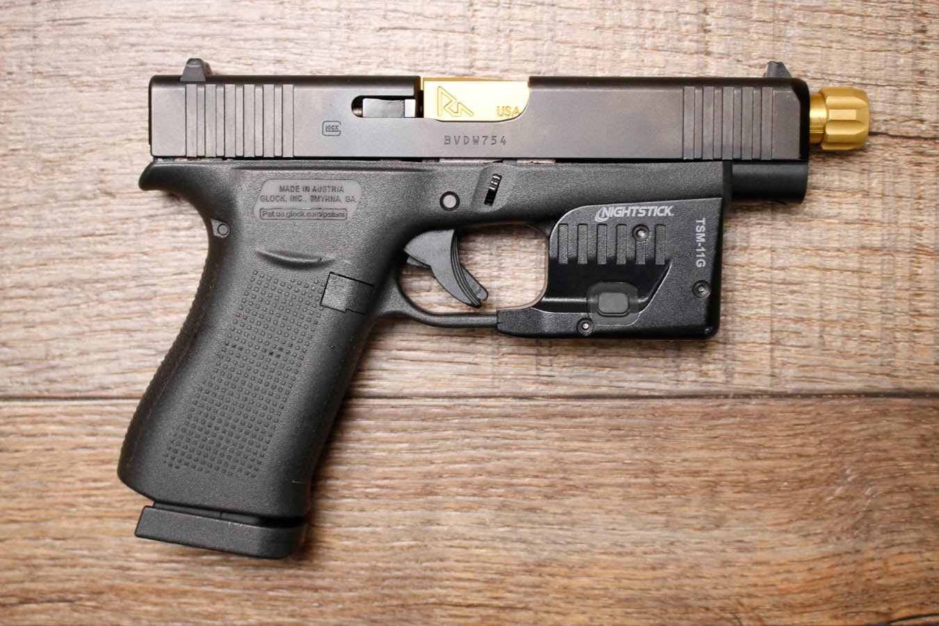 GLOCK 48 9mm Police Trade-In Pistol with Laser and Threaded Barrel