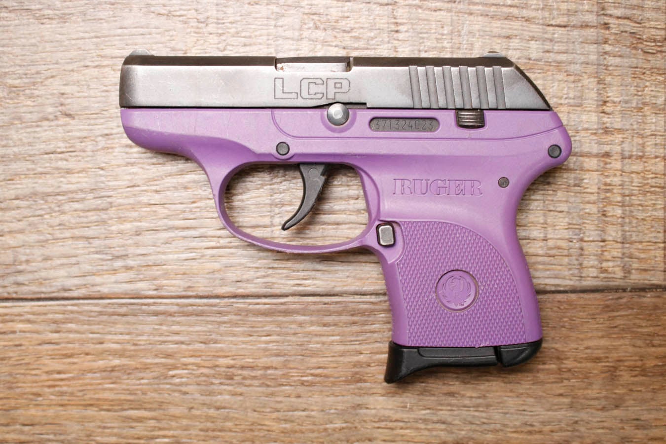 RUGER LCP 380 ACP Police Trade-In Pistol with Lady Lilac Frame