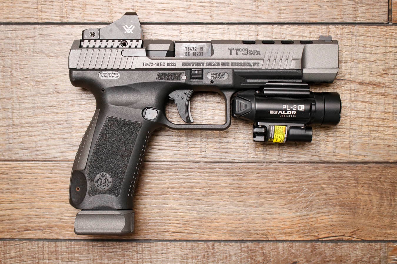 CANIK TP9SFX 9mm Police Trade-In Pistol with Vortex Red Dot Sight