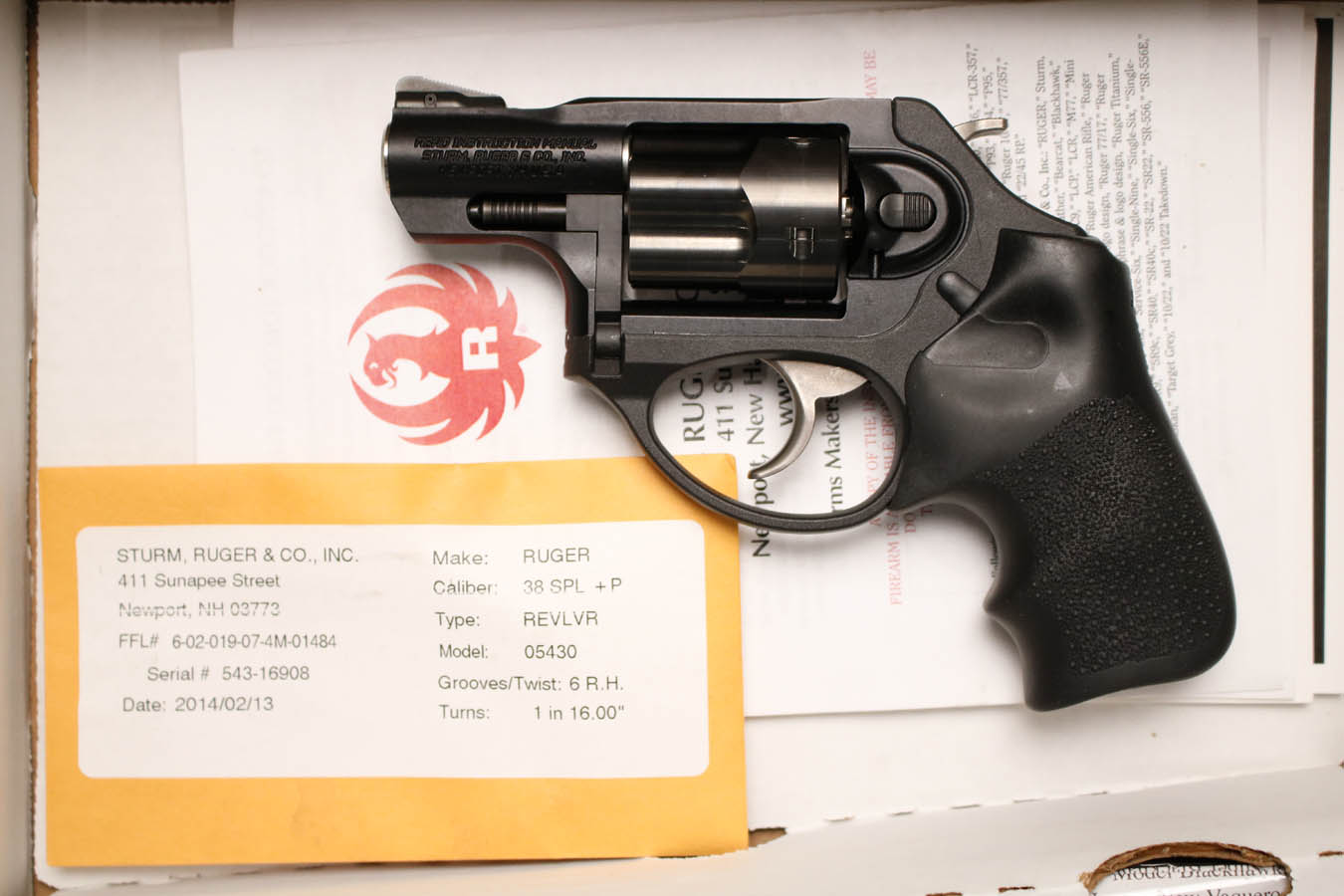 RUGER LCR 38 SPL Police Trade-In Revolver with Original Box