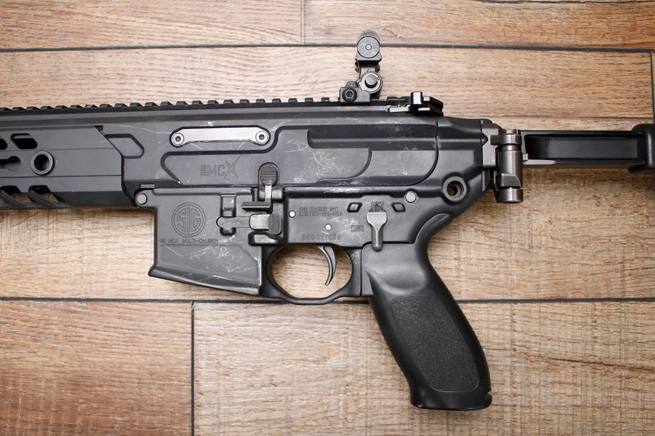SIG SAUER SIG MCX 5.56mm Police Trade-In NFA Short Barrel Rifle with Folding Stock and Flashlight (No Magazine)