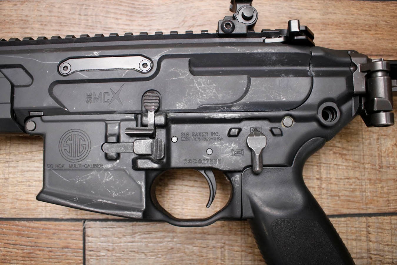 SIG SAUER SIG MCX 5.56mm Police Trade-In NFA Short Barrel Rifle with Folding Stock and Flashlight (No Magazine)