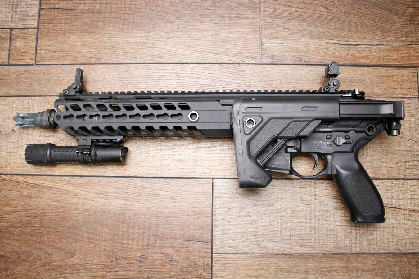 SIG SAUER SIG MCX 5.56mm Police Trade-In NFA Short Barrel Rifle with Folding Stock and Flashlight (No Magazine)