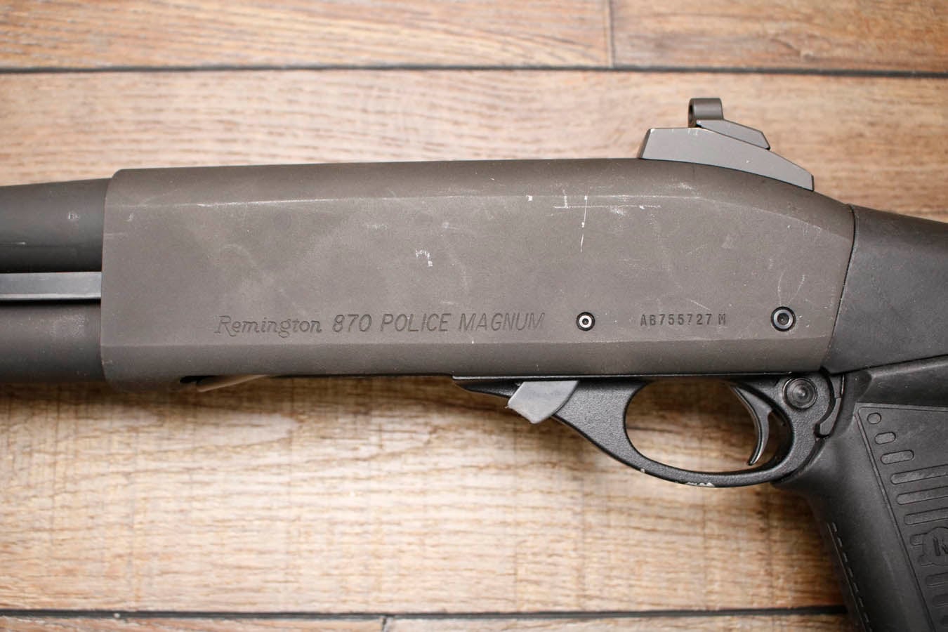 REMINGTON 870 Police Magnum 12GA Police Trade-In NFA Short Barrel Shotgun with Sure Fire Foregrip and Flashlight
