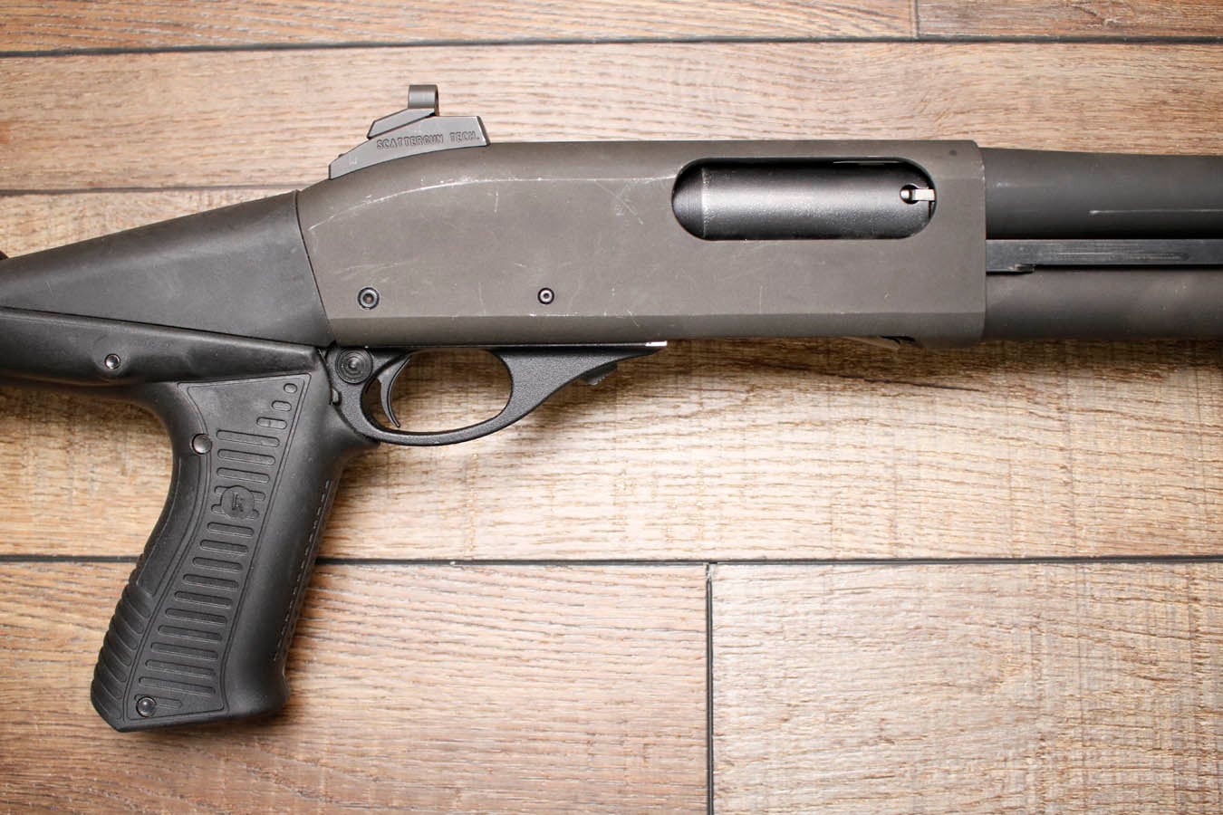 REMINGTON 870 Police Magnum 12GA Police Trade-In NFA Short Barrel Shotgun with Sure Fire Foregrip and Flashlight