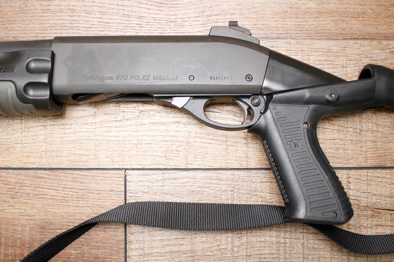 REMINGTON 870 Police Magnum 12GA Police Trade-In NFA Short Barrel Shotgun with Sure Fire Foregrip and Flashlight