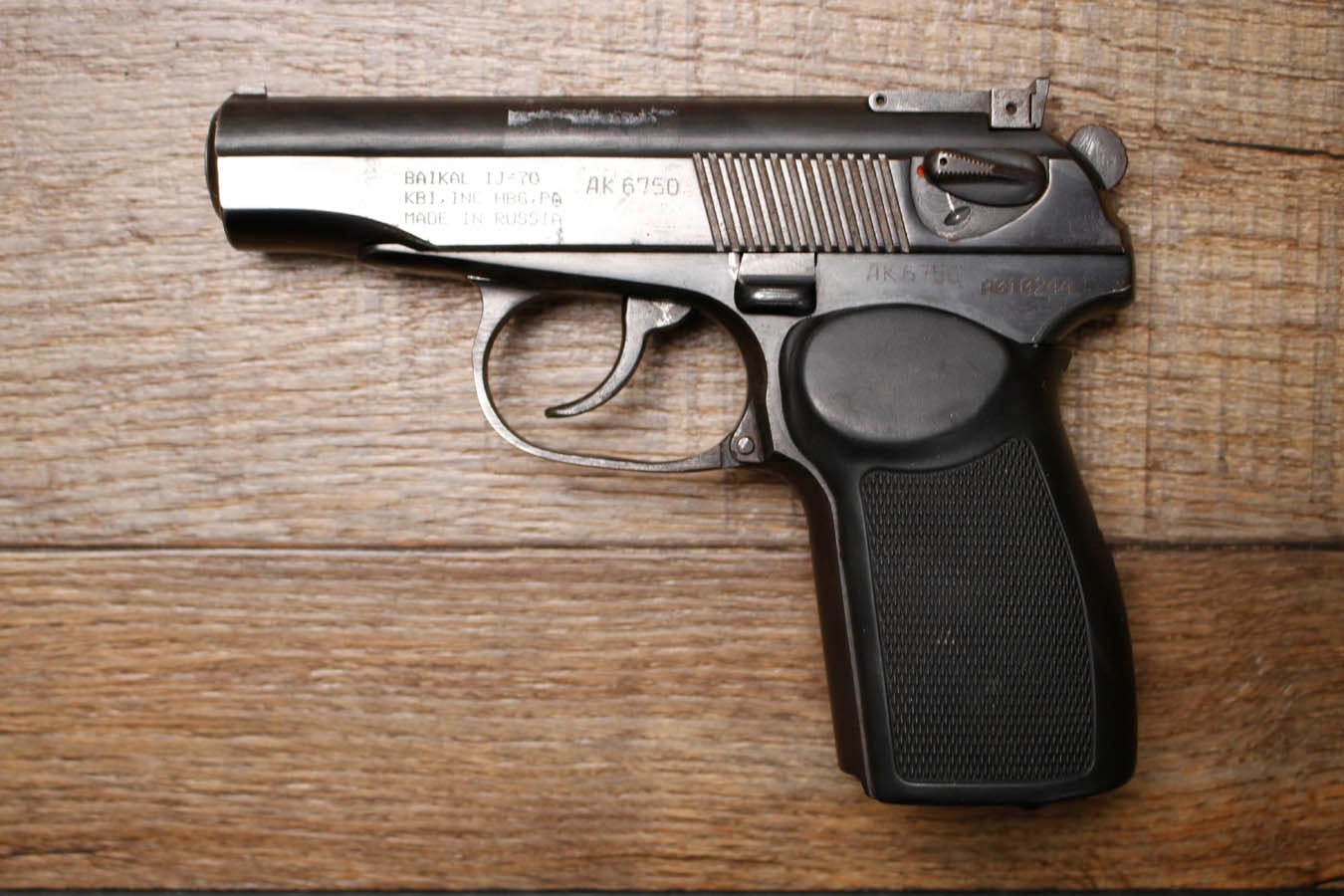 BAIKAL IJ-70 9x18mm Makarov Police Trade-In Pistol (No Magazine)