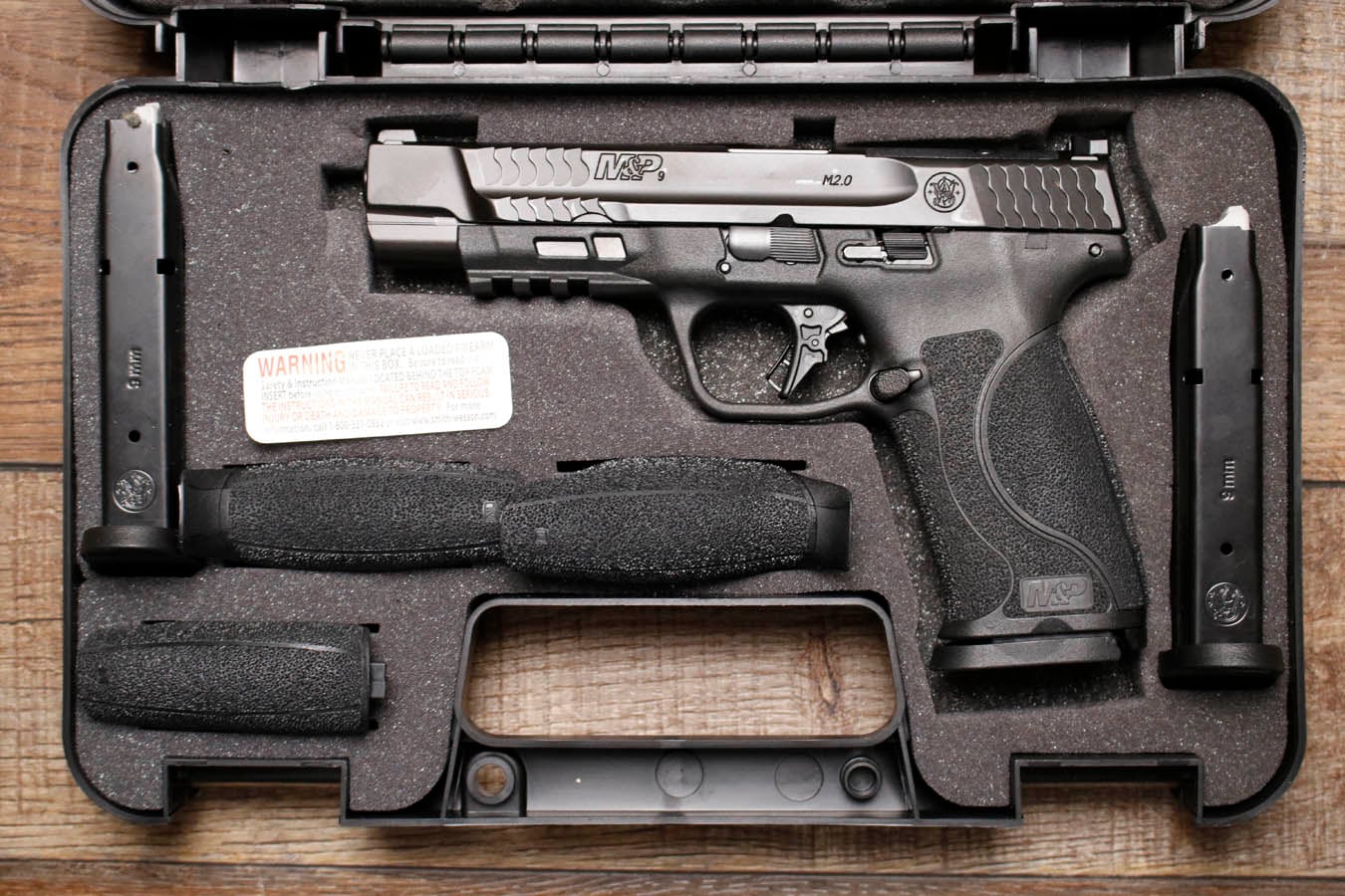 SMITH AND WESSON M&P9 M2.0 9mm Optic Ready Police Trade-in Pistol with Three Mags and Night Sights (New in Box)