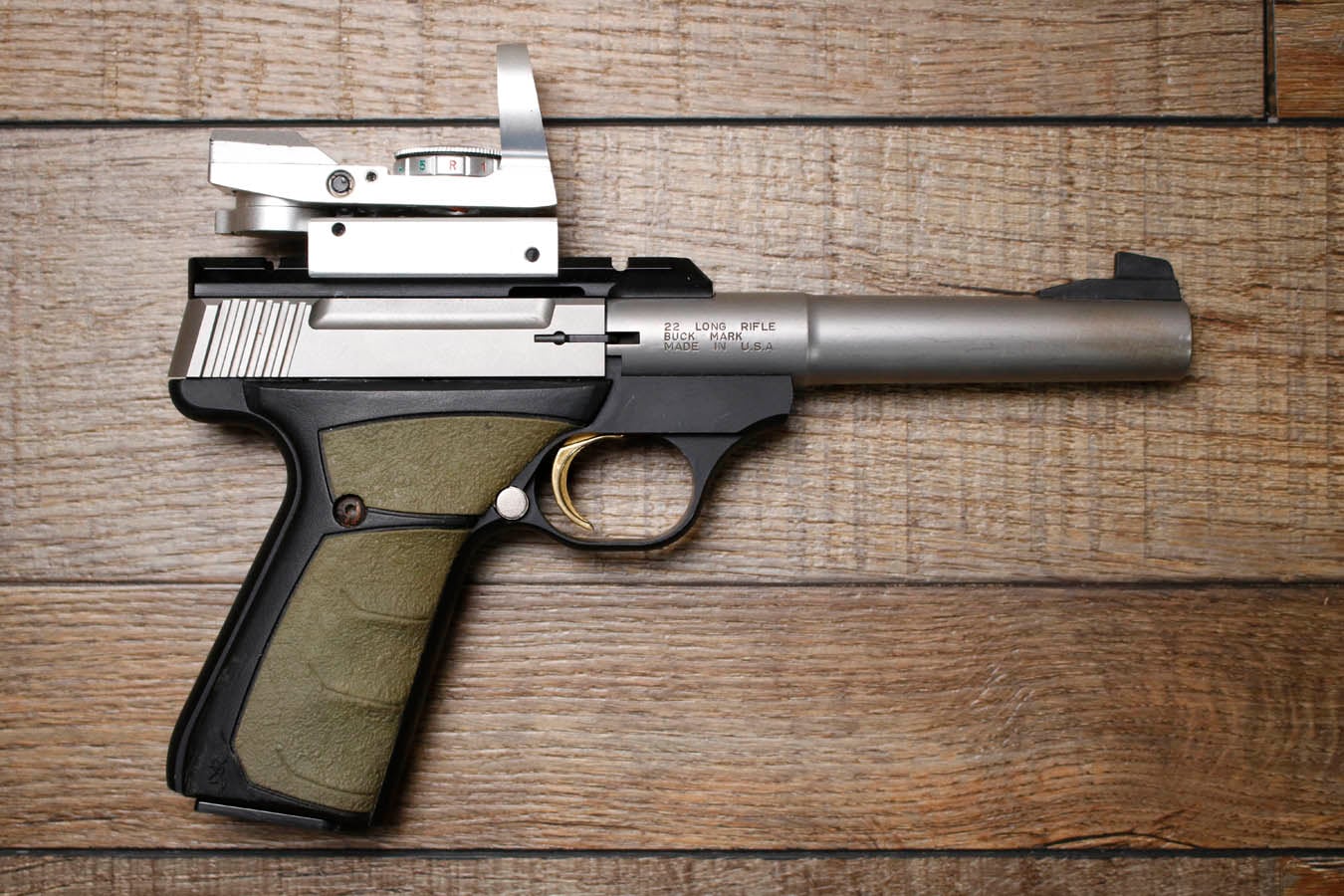 BROWNING FIREARMS Buck Mark 22 LR Police Trade-In Pistol with Red Dot