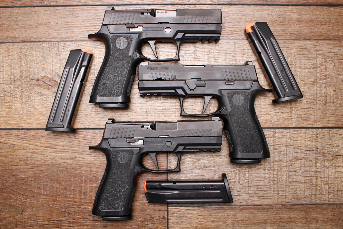 SIG SAUER P320 X Carry 9mm Optic Ready Police Trade-In Pistols with Night Sights (Very Good Condition)