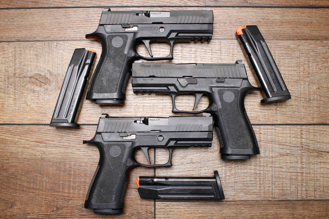 SIG SAUER P320 X Carry 9mm Optic Ready Police Trade-In Pistols with Night Sights (Good Condition)
