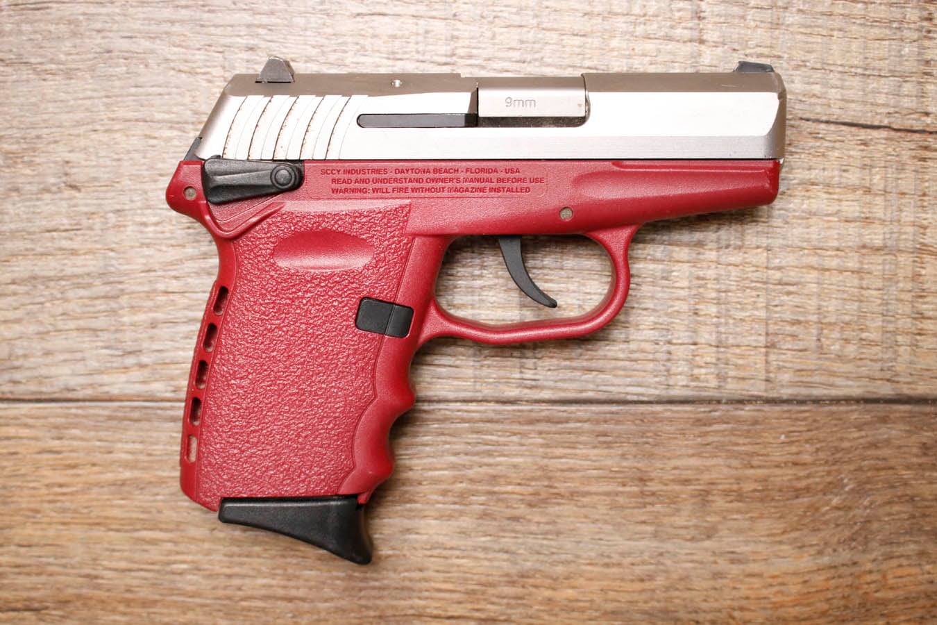 SCCY CPX-1 9mm Police Trade-In Pistol with Crimson Red Frame