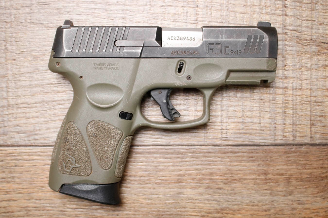 TAURUS G3C 9mm Police Trade-In Pistol with OD Green Frame