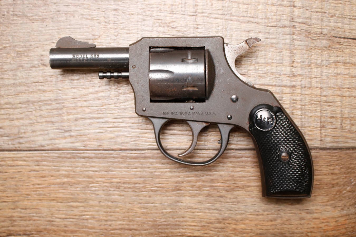 H AND R 622 22 LR Police Trade-In Revolver