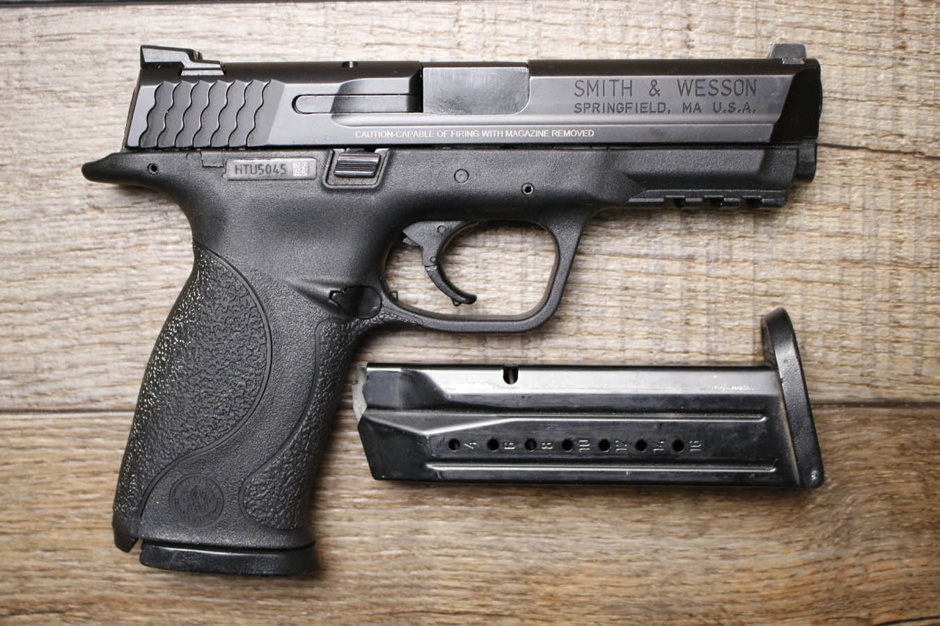 SMITH AND WESSON M&P9 1.0 9mm Police Trade-In Pistol with Two Magazines