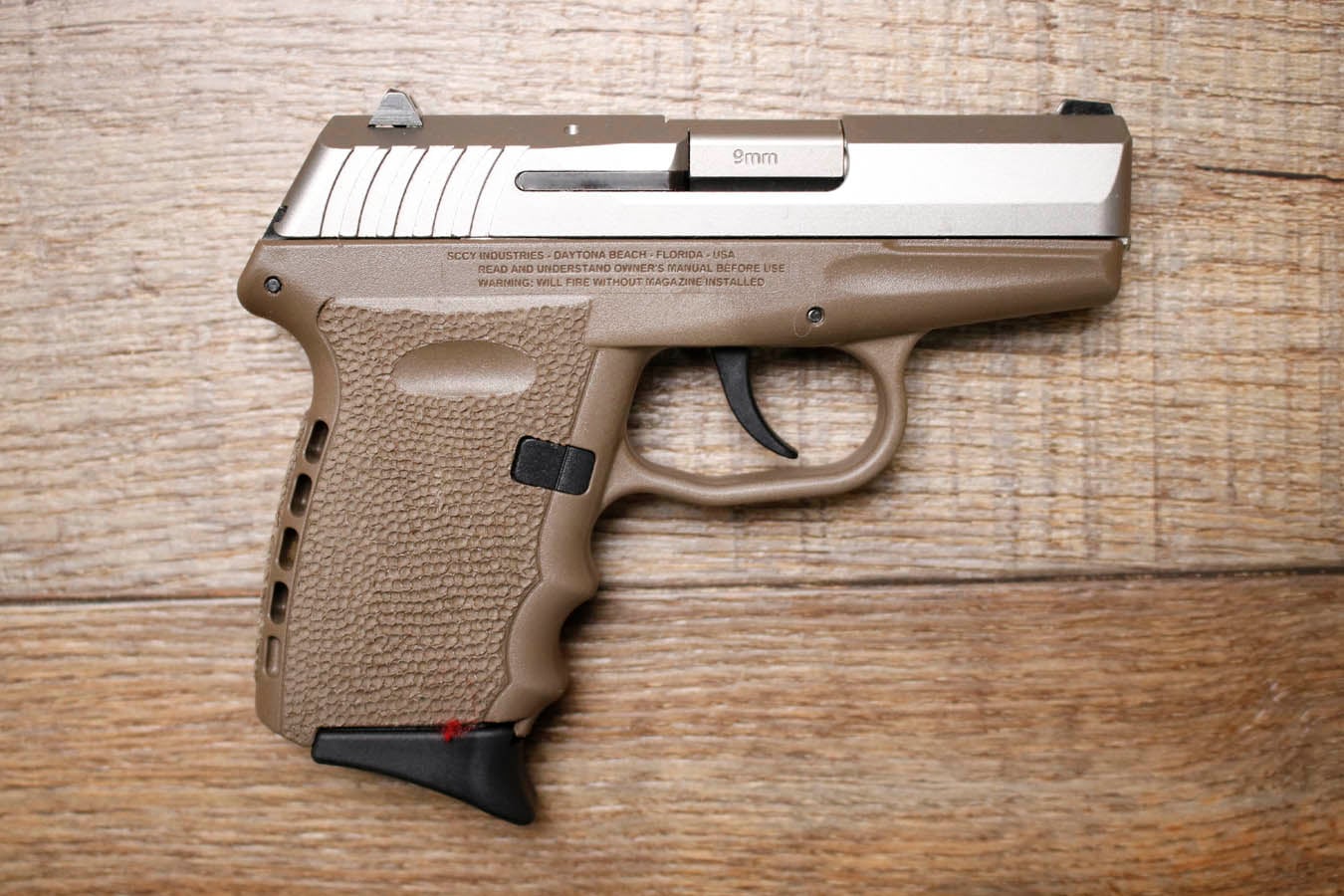 SCCY CPX-2 9mm Police Trade-In Pistol with FDE Frame and Stainless Slide