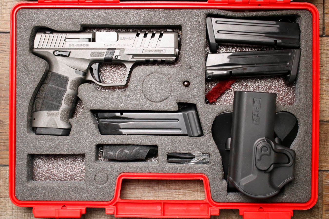SAR USA SAR-9X 9mm Police Trade-In Pistol with Case and Accessories 