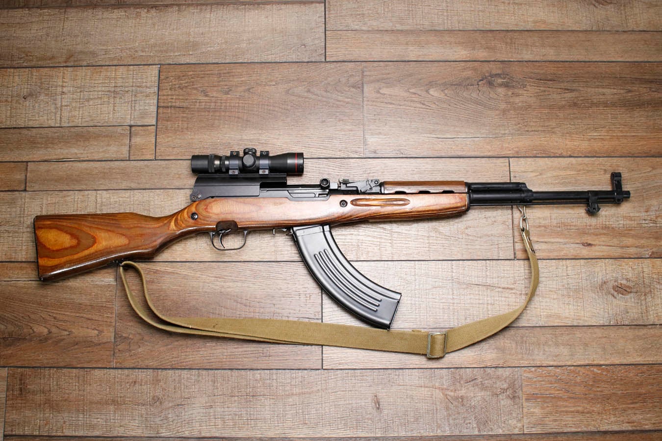 RUSSIA SKS 7.62x39mm Police Trade-In Rifle with Scope